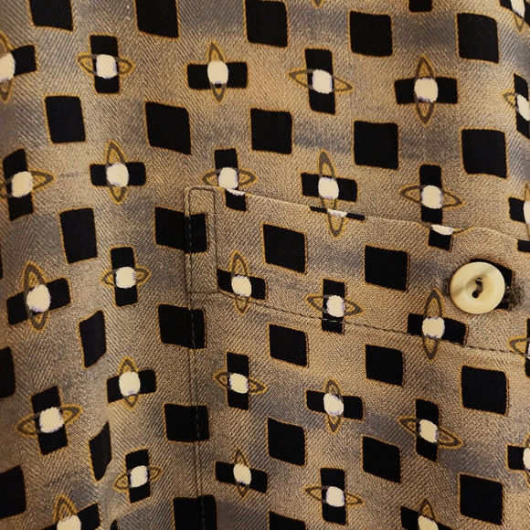 Burma Bibas silk shirt mens xl EUC Perfect Timeless - Picture 13 of 13